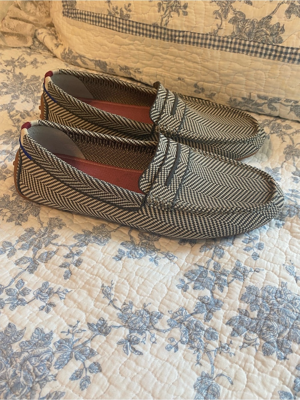 Rothy’s The Daily Driver Loafer Iron Herringbone Size 9